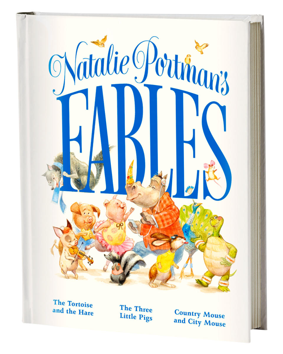<p>“I cannot wait for you to read my kids’ book— it’s new fables for woke kids!”</p> <p><strong>Buy It!</strong> Natalie Portman’s Fables, $20; <a href="https://www.indiebound.org/book/9781250246868" rel="sponsored noopener" target="_blank" data-ylk="slk:indiebound.org;elm:context_link;itc:0;sec:content-canvas" class="link ">indiebound.org</a> for booksellers</p>