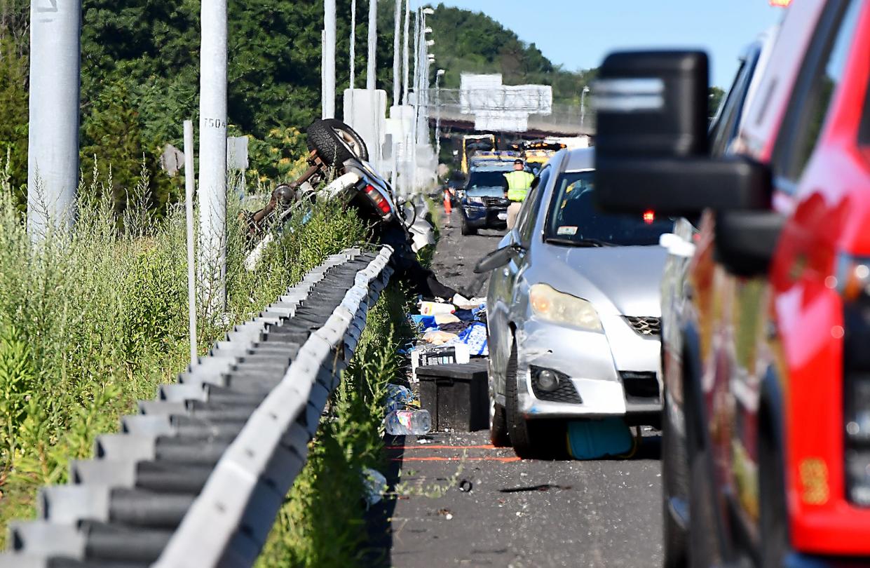 Two Conn. residents were killed in a crash on I-290 near Plantation Street in Worcester.