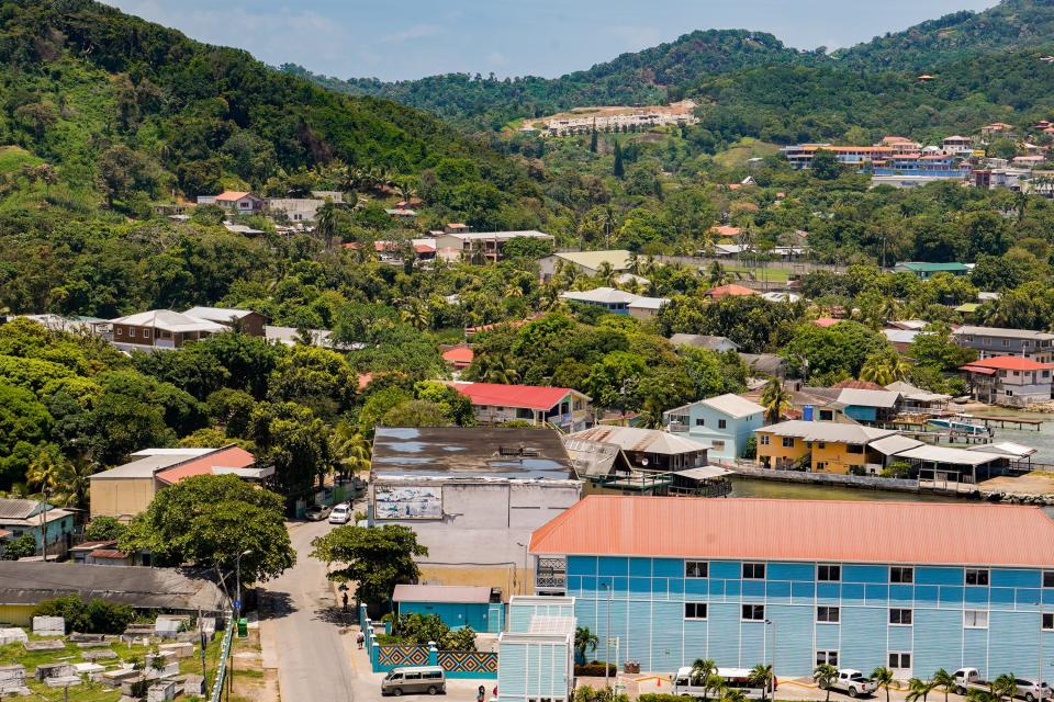 A view of Roatan from the ship