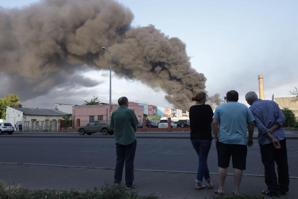 <div class="inline-image__caption"><p>After a missile strike on a warehouse of an industrial and trading company in Odesa on July 16.</p></div> <div class="inline-image__credit">Oleksandr Gimanov/AFP via Getty</div>