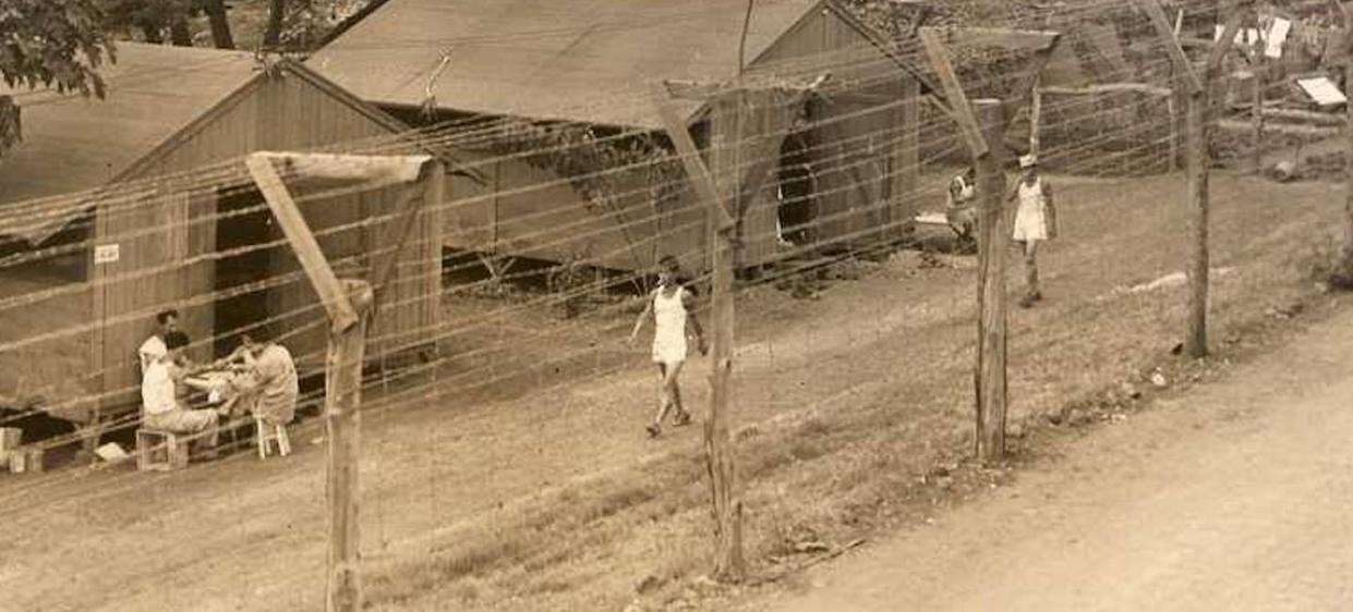 A 1945 photograph of detainees at the Honouliuli Internment Camp. <a href="https://npgallery.nps.gov/AssetDetail/bedc8c747d3d46ae9ffe6368e16eb64c" rel="nofollow noopener" target="_blank" data-ylk="slk:courtesy of National Park Service;elm:context_link;itc:0;sec:content-canvas" class="link ">courtesy of National Park Service</a>