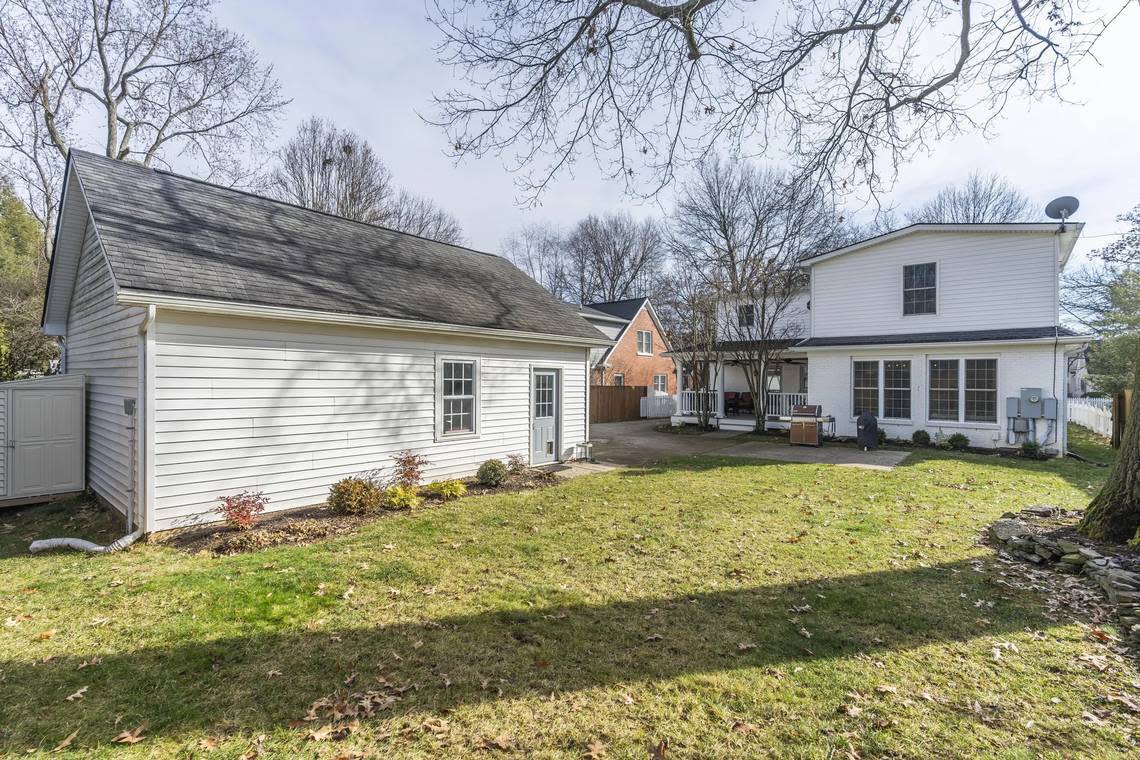 A view of the backyard at 403 Queensway Drive. Matt Huber/Team Pannell Real Estate