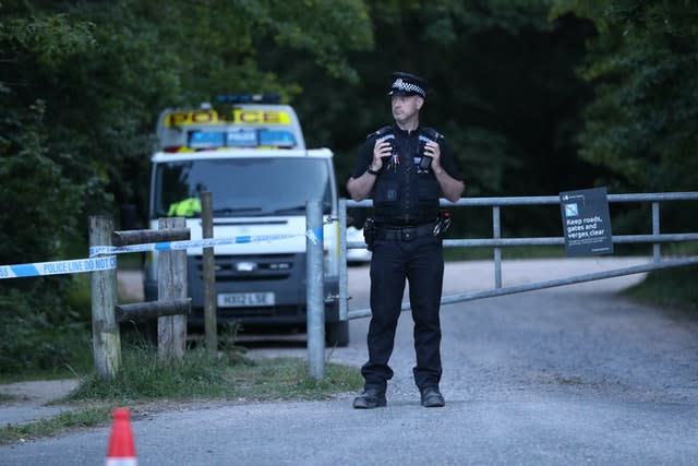 Police at Havant Thicket