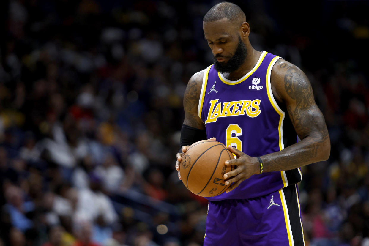 LeBron James is chasing a 39-year-old NBA record and Father Time this season for the Los Angeles Lakers. (Sean Gardner/Getty Images)