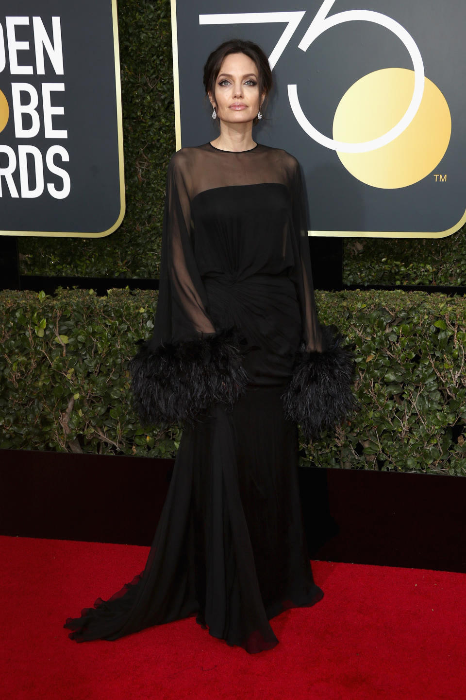 Angelina Jolie at The 75th Annual Golden Globe Awards