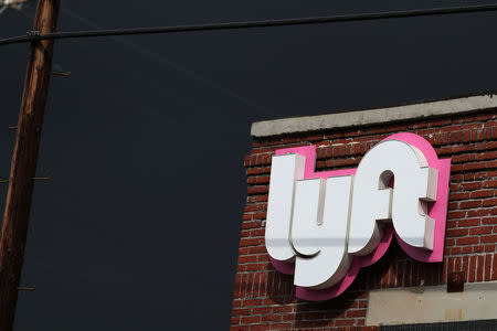 The Lyft Driver Hub is seen in Los Angeles, California, U.S., March 20, 2019. REUTERS/Lucy Nicholson