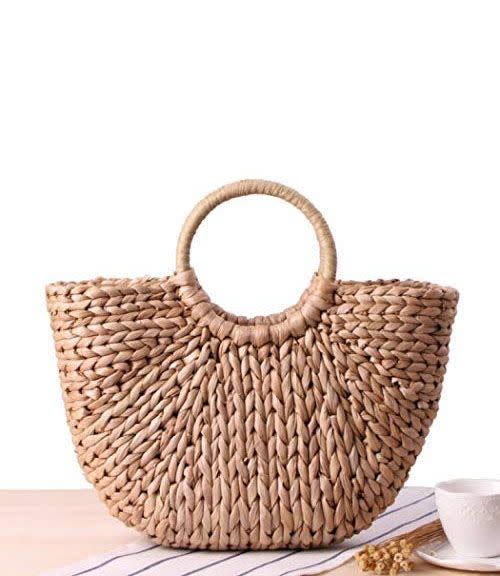  Freie Liebe Small Straw Purses Beach Woven Tote Bags for Women  Summer Rattan Crossbody Bags Top Handle Handbags : Clothing, Shoes & Jewelry