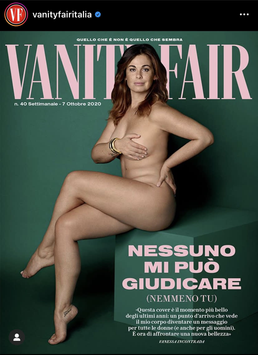 Vanessa Incontrada nuda su Vanity Fair (Instagram)