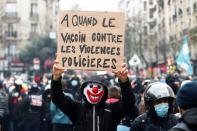 Demonstration against the 'Global Security Bill' in Paris