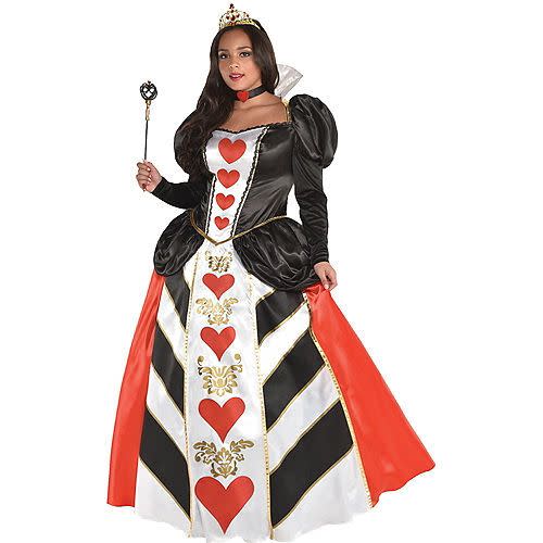 <p><strong>Party City</strong></p><p>partycity.com</p><p><strong>$59.99</strong></p><p><a href="https://www.partycity.com/womens-red-queen-costume-plus-size-P789325.html" rel="nofollow noopener" target="_blank" data-ylk="slk:Shop Now;elm:context_link;itc:0;sec:content-canvas" class="link ">Shop Now</a></p><p>Or, if you really have a flair for the dramatic, go in this unforgettable Queen of Hearts getup, and spend the night saying, "Off with his head!"</p>