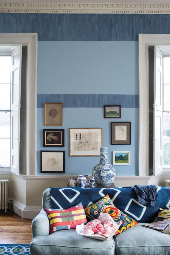 blue living room ideas