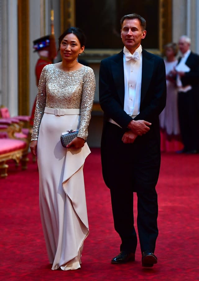 Foreign Secretary Jeremy Hunt and his wife Lucia