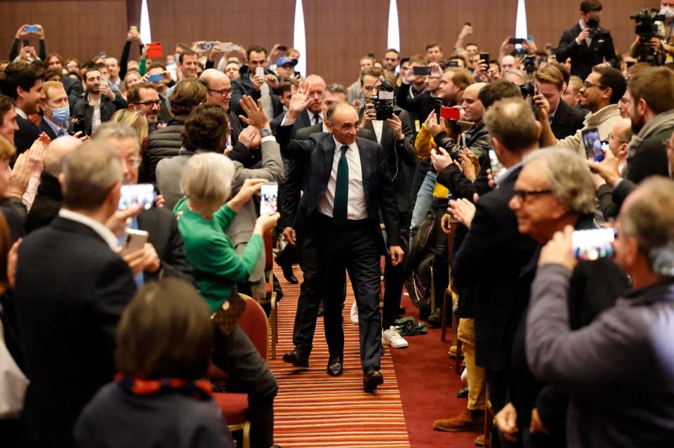 Eric Zemmour à Londres le 19 novembre 2021 - Tolga Akmen / AFP