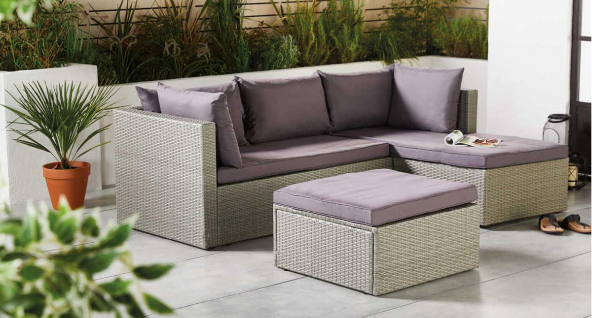 Aldi rattan garden furniture review: Outdoor Corner Sofa