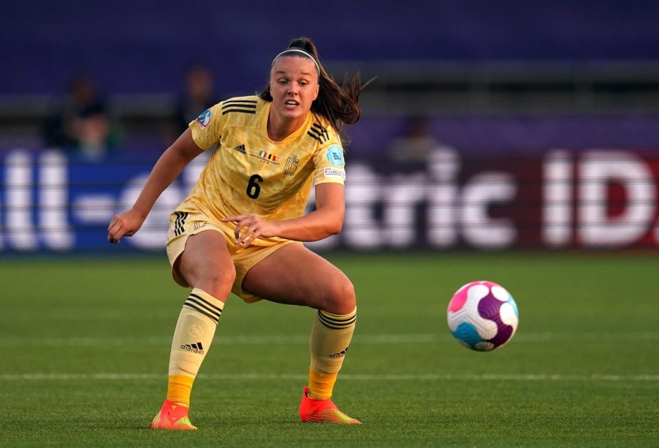 Tine De Caigny sent Belgium into the quarter-finals (Nick Potts/PA) (PA Wire)