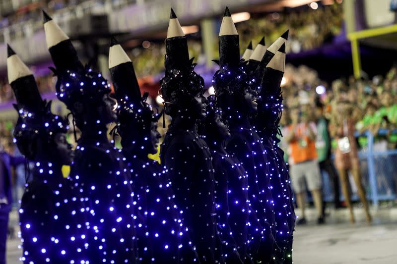 FILE PHOTO: Carnival parade at the Sambadrome in Rio de Janeiro