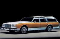 <p>Launched as the Electra and LeSabre Estate Wagons, those labels were finally dropped from these rear-wheel drive load-luggers for 1990, even though the names had also been applied to more modern, smaller, front-drive sedans for four years. <strong>V8 engines were your only choice</strong>, necessitating plenty of bonnet, while the cavernous cargo bay at back creates some sense of balance. </p><p>Nevertheless, only <strong>52.96%</strong> of the Buick Estates’ length is accounted for by its wheelbase, and no amount of faux wood panelling could disguise that. If the Buicks are a tad too ill-proportioned for your tastes, the other GM B-platform wagons, namely the Chevrolet Caprice, Oldsmobile Custom Cruiser and Pontiac Safari all feature near-identical bodies, but with marginally smaller extremities.</p>