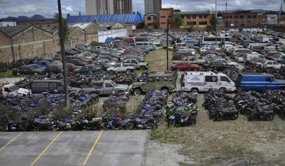 Bogotá hará subasta de vehículos que llevan más de un año en patios. Imagen tomada de la Secretaría de Movilidad.