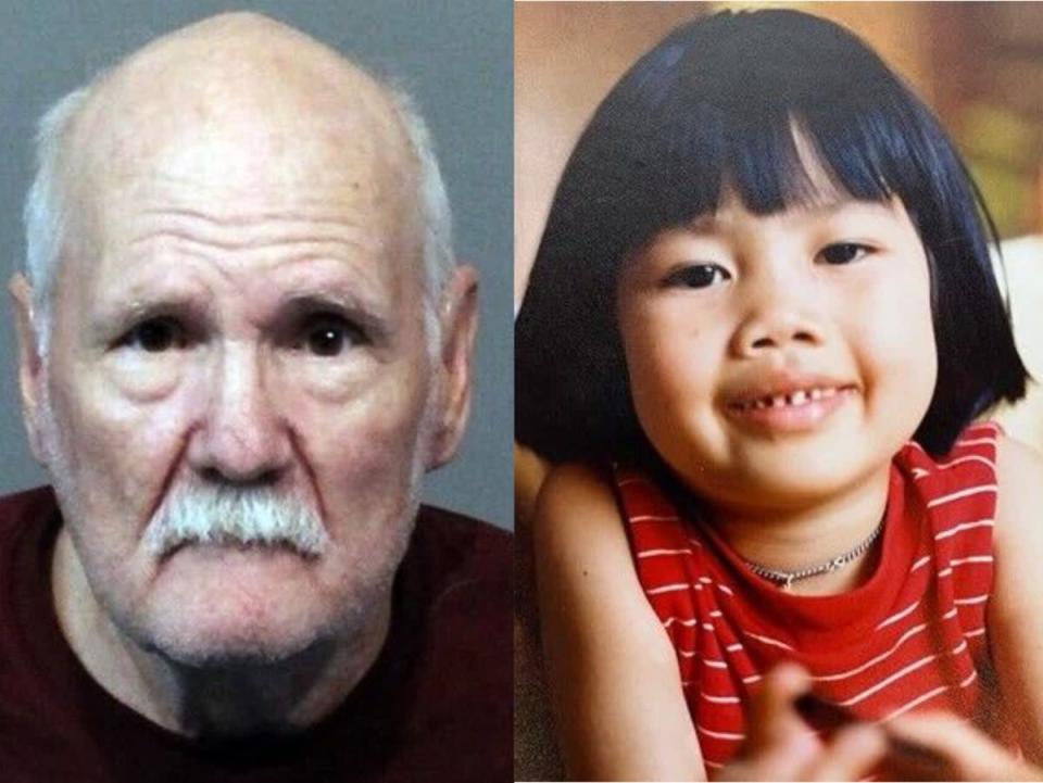 Robert Lanoue, 70 ans, est accusé du meurtre d'Anne Pham, qui a disparu alors qu'elle se rendait à l'école primaire de Seaside, en Californie, en janvier 1982 (Washoe County Sheriff's Office/Seaside Police)