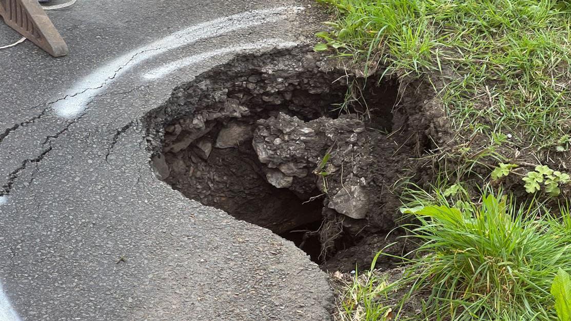 A sink hole in the Mendips