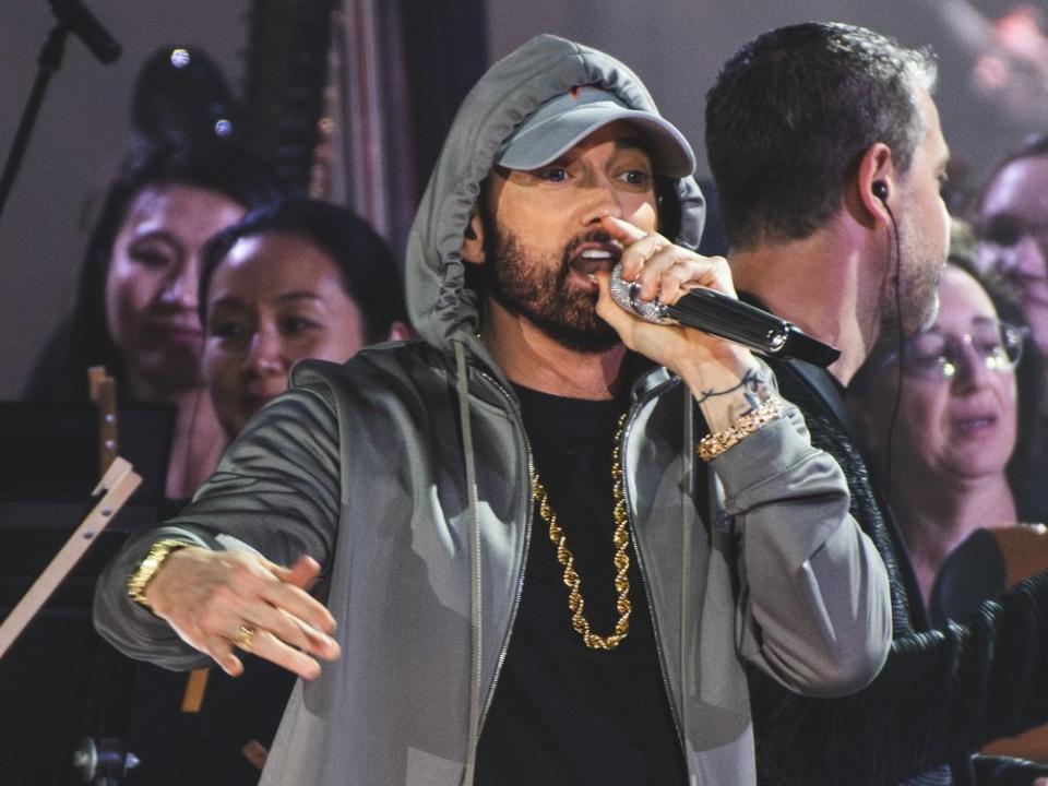 Eminem meldet sich vier Jahre nach seinem letzten Album mit neuen Songs zurück. (Bild: Jacob giampa/Shutterstock.com)