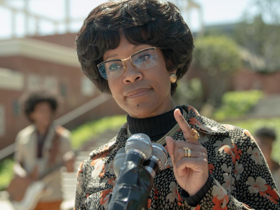 Regina King as Shirley Chisholm in "Shirley"