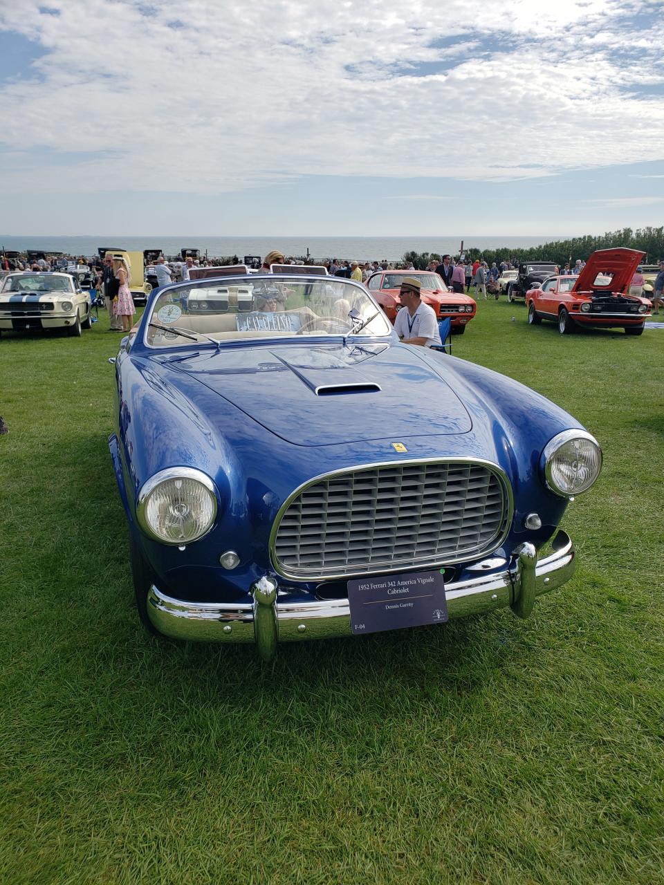 The 1952 Ferrari 342 America Vignale Cabriolet won a special design award last year at the Concours d'Elegance.