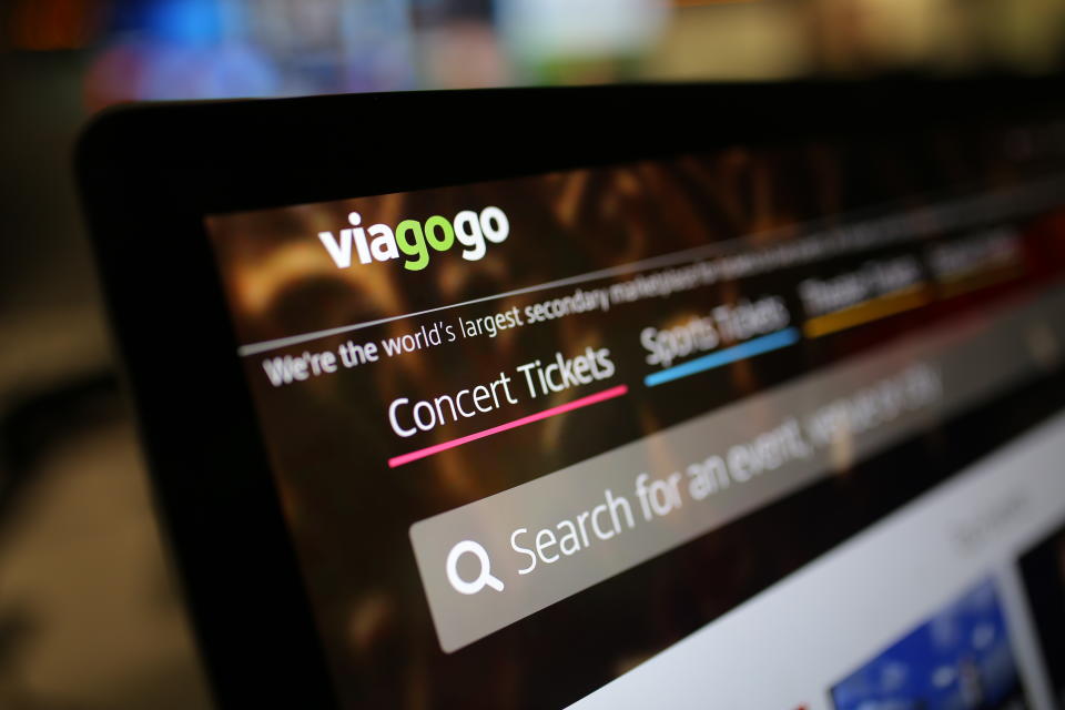 Viagogo's website. (AAP Image/Steven Saphore)