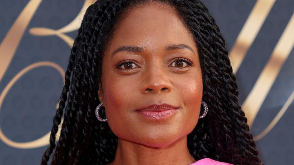 Naomie Harris showing makeup tricks every woman over 40 should know
