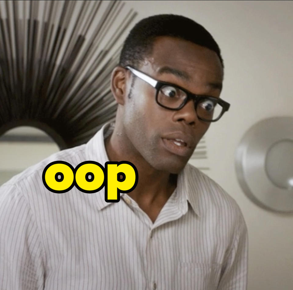 "oop" over shocked chidi anagonye