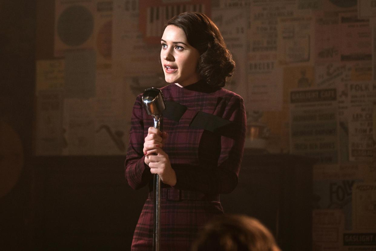 Rachel Brosnahan in <em>The Marvelous Mrs. Maisel.</em> (Photo: Amazon)