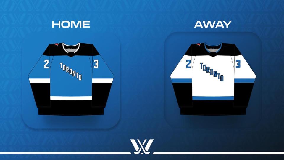 Toronto will wear blue jerseys at home this season. The PWHL is expected to begin play in January.