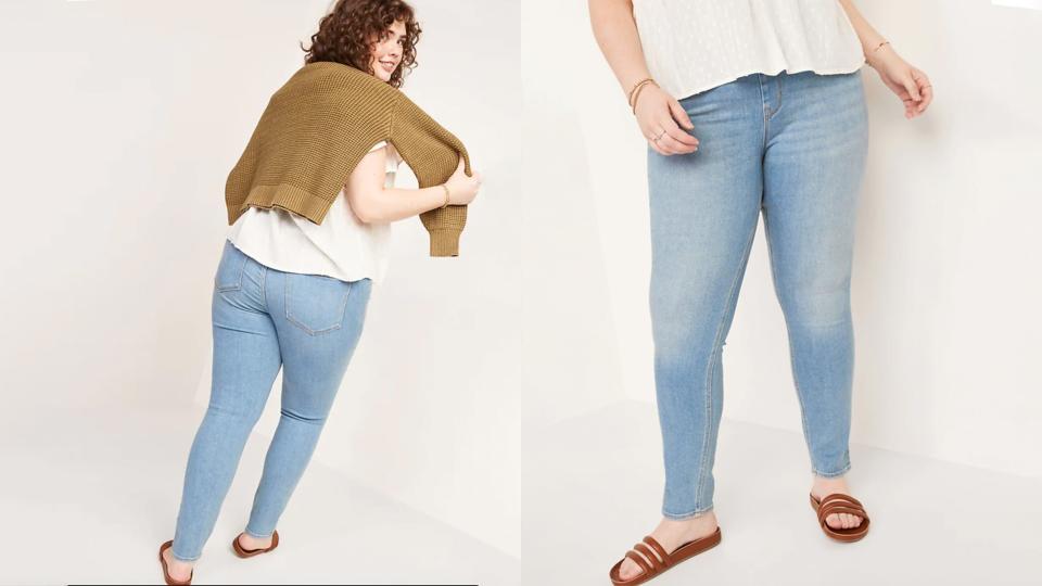 These jeggings look like denim but feel like leggings—hence the name.