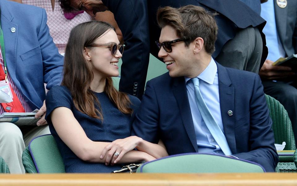 Knightley and Righton in 2014, a year after they married - PA