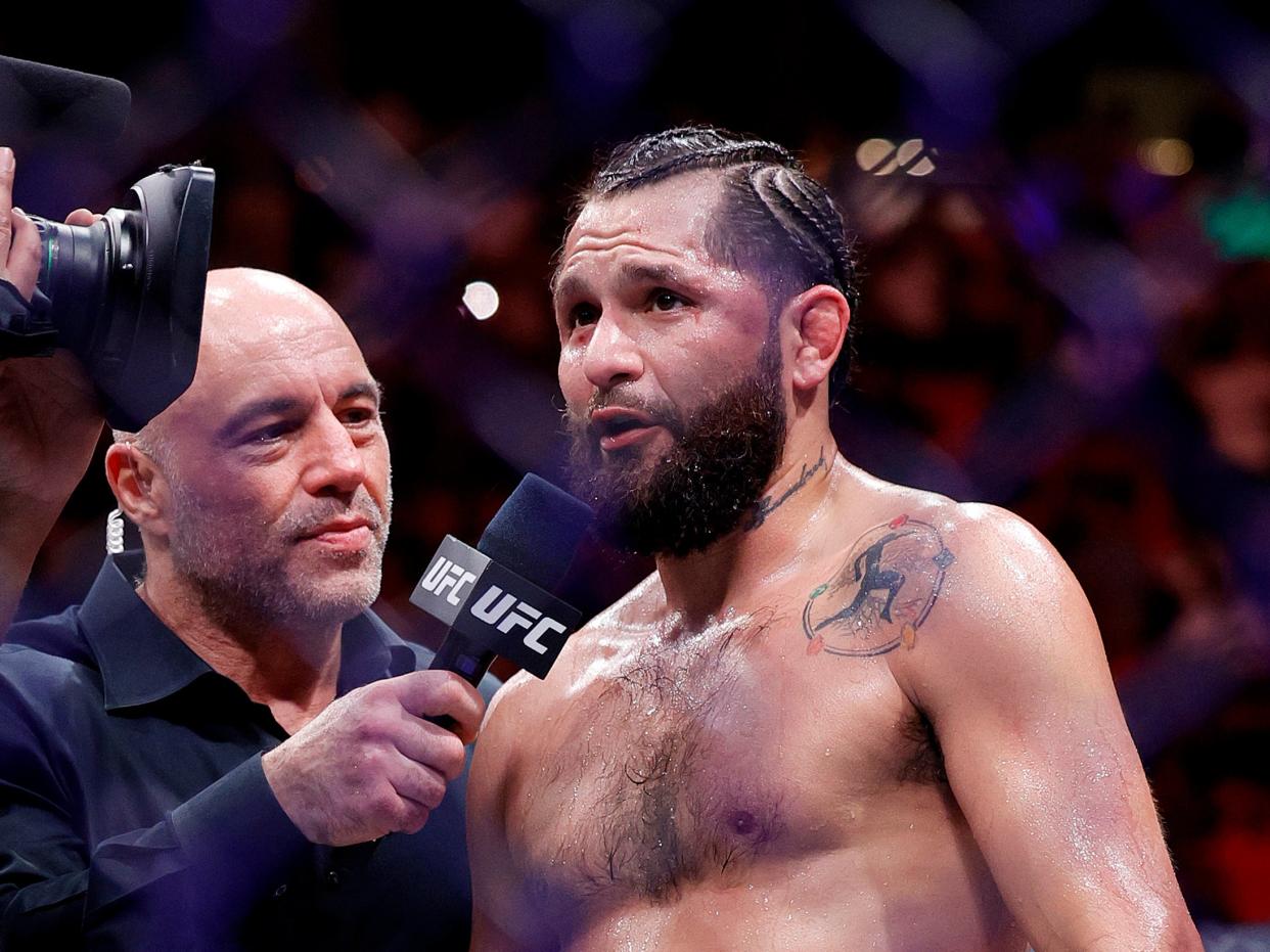 Jorge Masvidal told Joe Rogan was was retiring from the UFC after his defeat to Gilbert Burns. (Getty Images)
