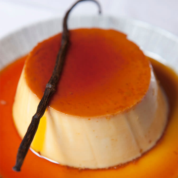 Flan de huevo y vainilla