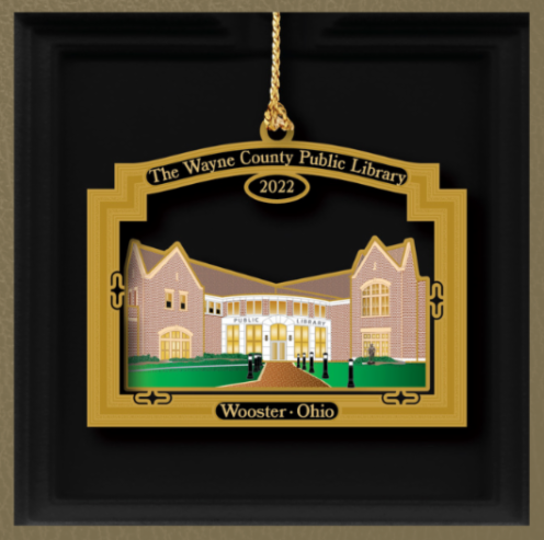 Main Street Wooster's limited edition 2022 Christmas Ornament of the Wayne County Public Library was released recently.