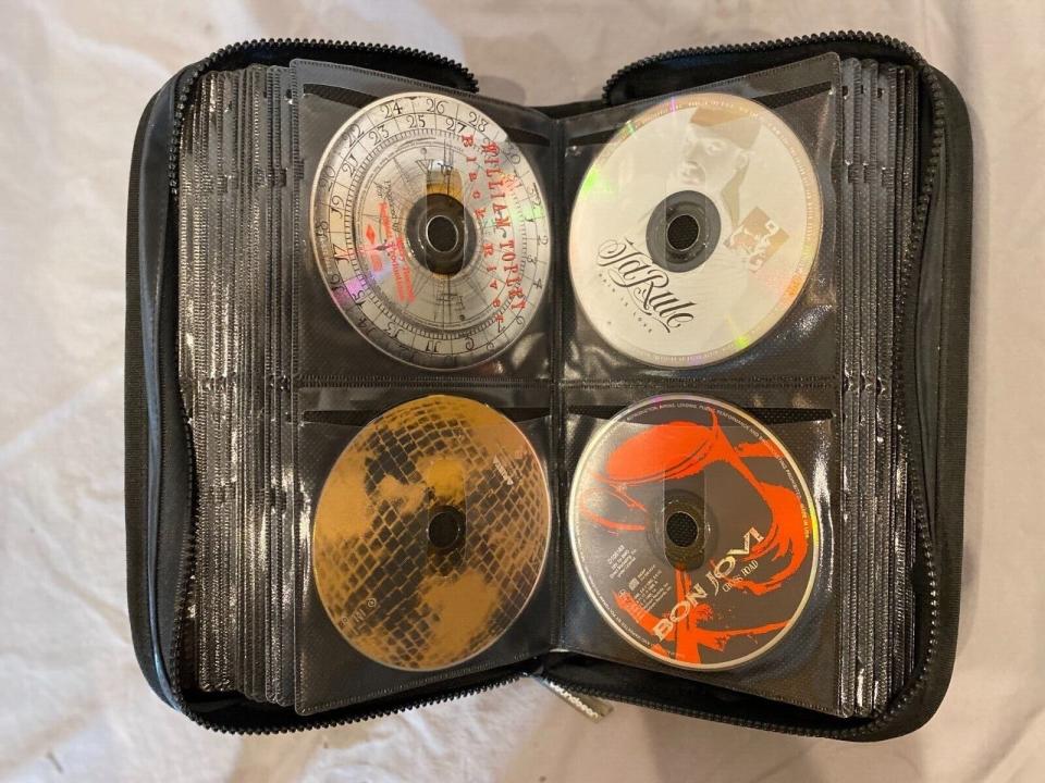 cd's in a large case
