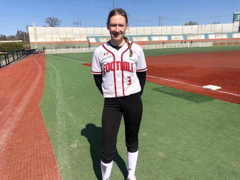 Foothill junior outfielder and pitcher Morgan Kingsbury led the Cougars with a .518 batting average, 26 RBI, 29 hits and didn't record an error in 2022.