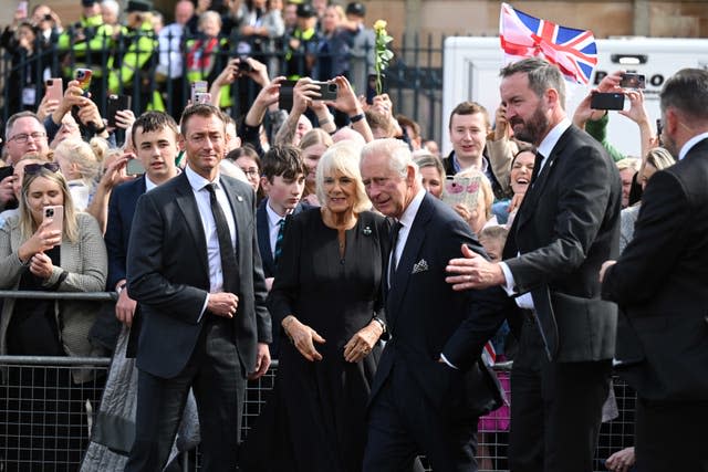 Charles and Camilla at Hillsborough Castle 