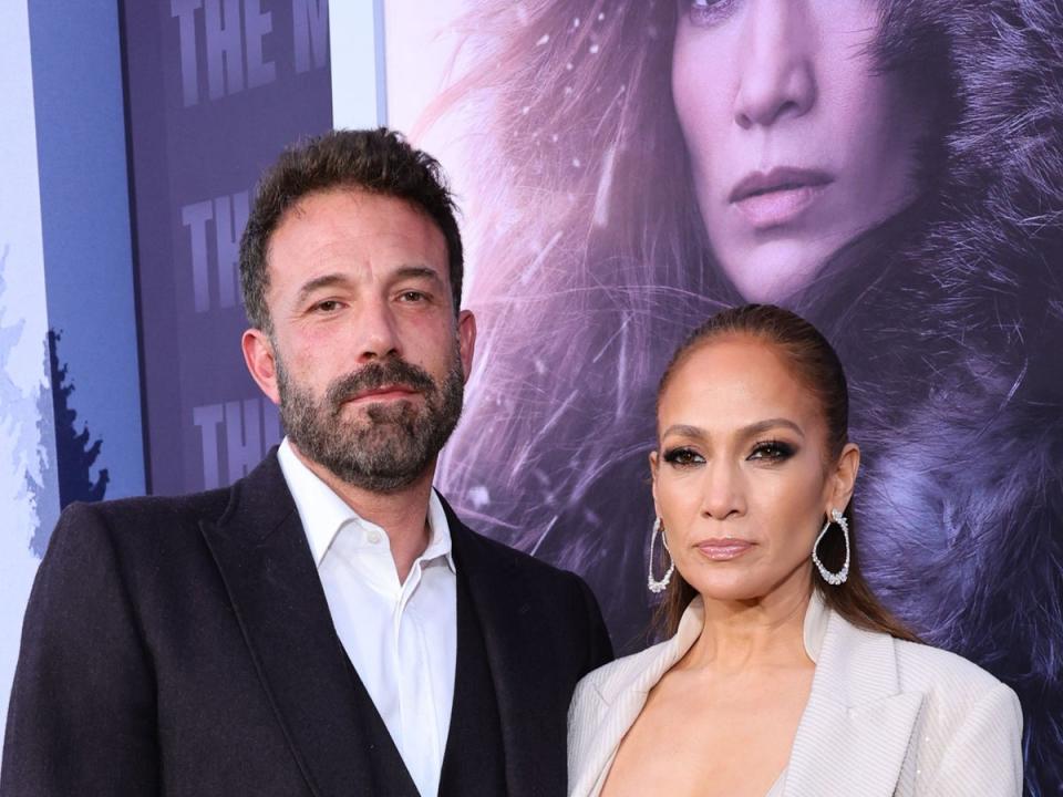 Ben Affleck and Jennifer Lopez were not arguing on the red carpet (Getty Images for Netflix)