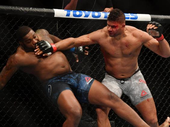 Overeem won the fight in the second round (USA Today)