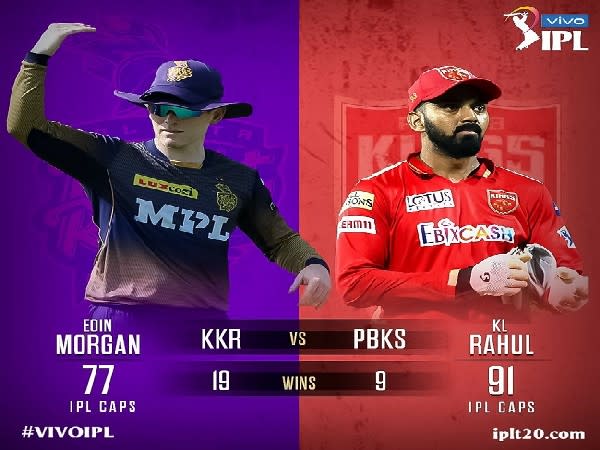 Eoin Morgan and KL Rahul (Image: IPL Twitter)