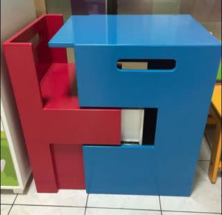 A children's desk made by FunKidz