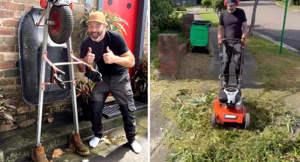 Aussie gardener Nathan Stafford pictured smiling