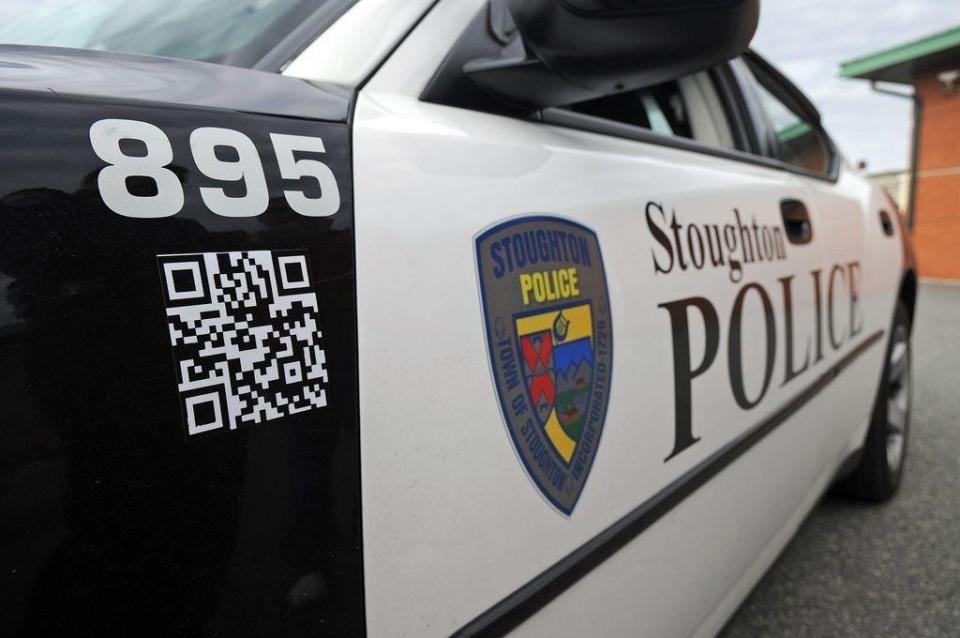 FILE - An October 2011 photo shows a Stoughton police cruiser outside the department's headquarters on Rose Street.