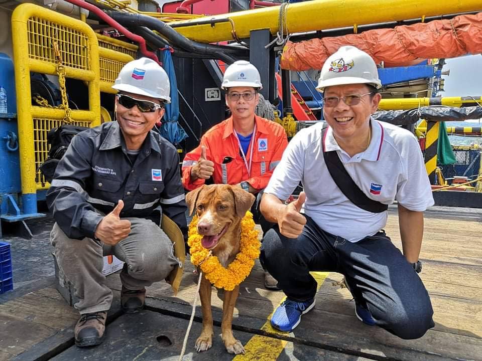 A very happy Boonrod with his rescuers after being brought back to the Thai mainland on Monday local time. Source: Vitisak Payalaw