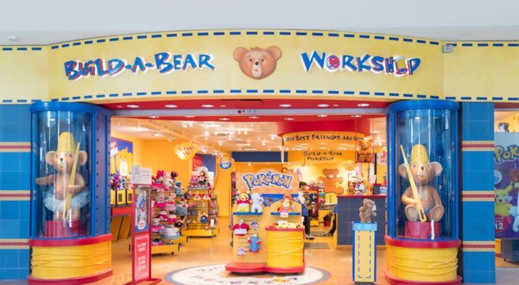 A Build-A-Bear (BBW) storefront in Philadelphia, Pennsylvania.