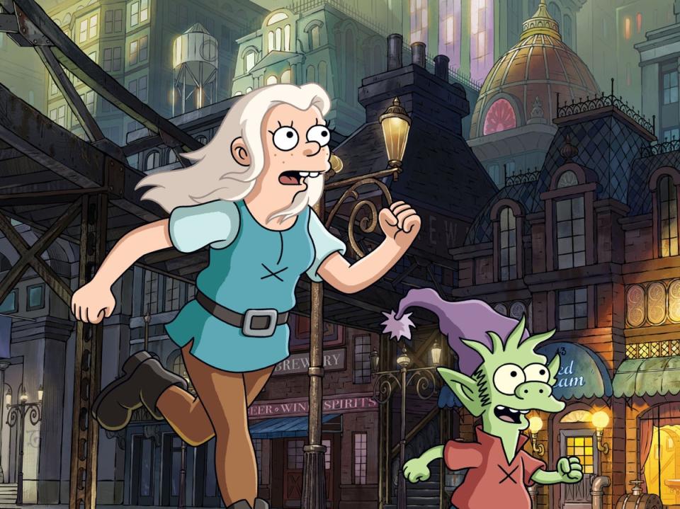 Bean and Elfo in ‘Disenchantment' (Netflix)