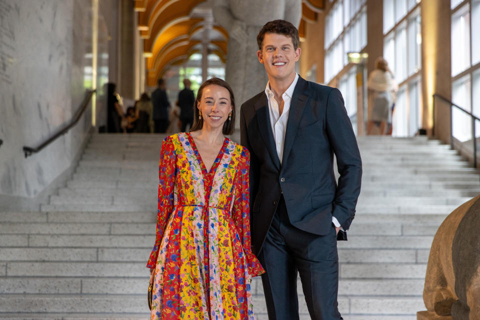 SEATTLE, WASHINGTON - MAY 21: Nordstrom Fashion Director Rickie De Sole (L) and Carolina Herrera Creative Director Wes Gordon attend the SAMS Spring Into Art with Carolina Herrera event at Seattle Art Museum on May 21, 2024 in Seattle, Washington. (Photo by Mat Hayward/Getty Images for Nordstrom)